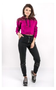 Bluza Liu Jo Z Cekinami Purpurowa