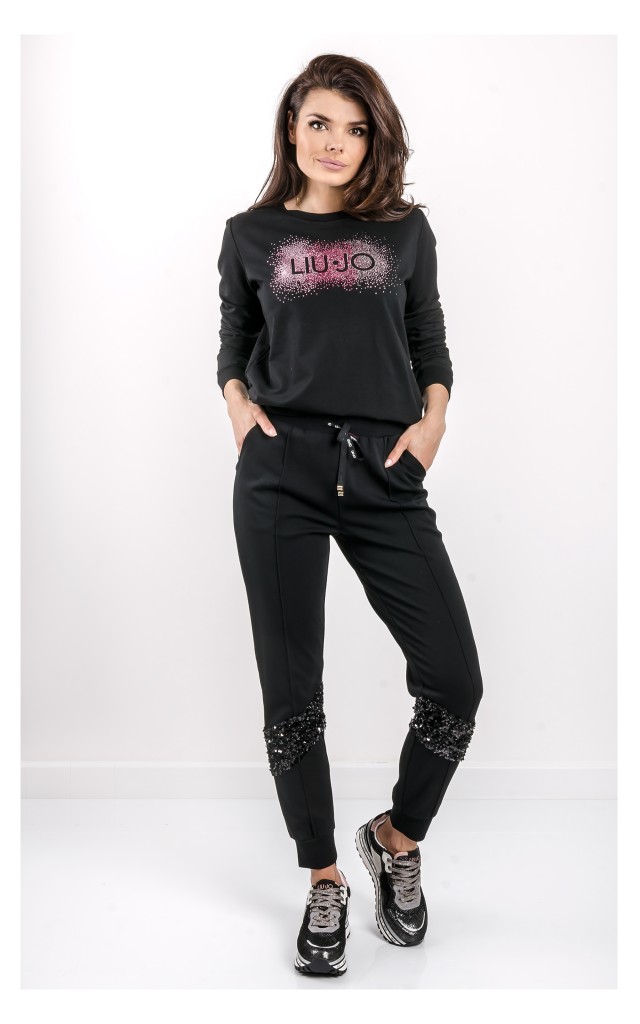 Bluza Liu Jo Logowana Czarna