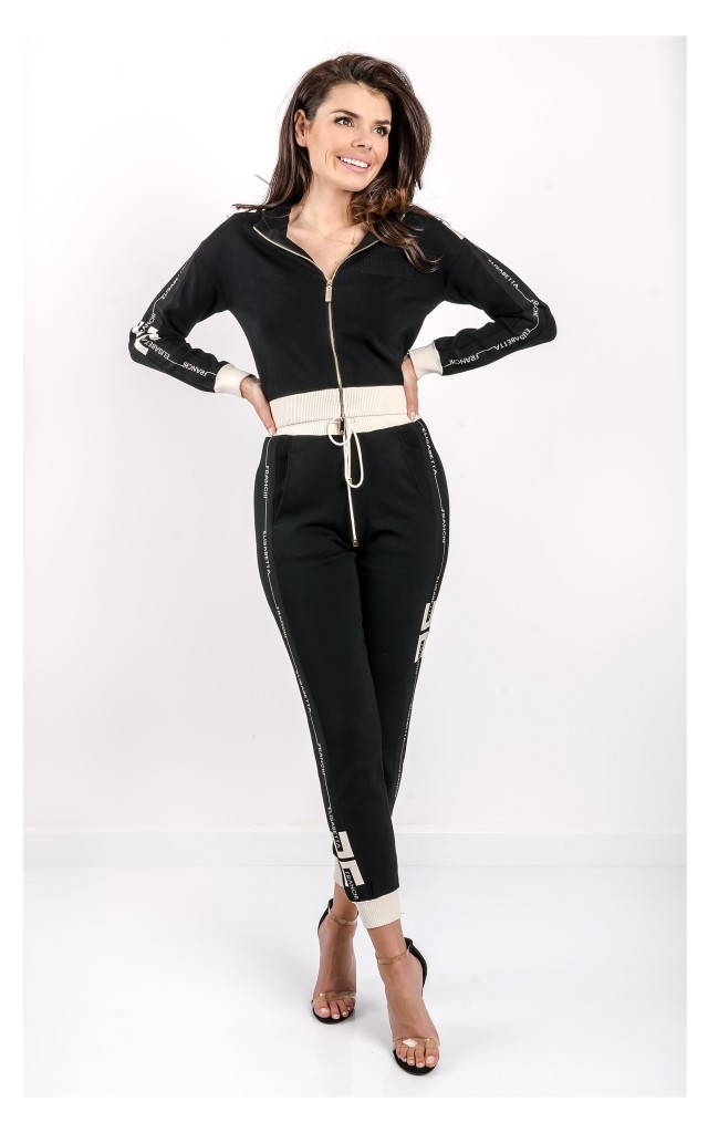 Bluza Elisabetta Franchi Z Kapturem Czarna