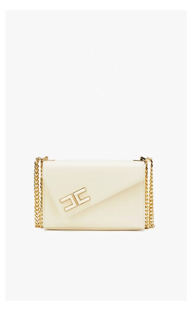 Torebka Elisabetta Franchi Crossbody Kremowa