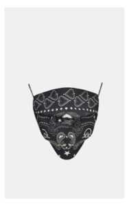 Maseczka Ochronna Pinko Motyw Bandana Czarna