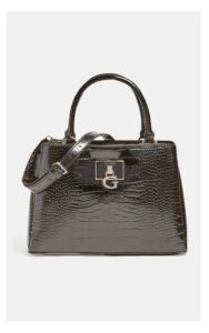 Torebka Guess Kuferek Croco Czarna