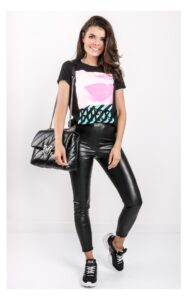 T-shirt Guess Z Nadrukiem Czarny