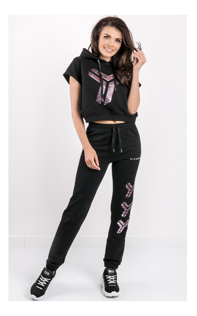 Bluza John Richmond Z Krótkim Rękawem Czarna