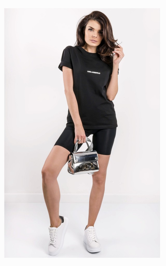 T-shirt Karl Lagerfeld Logowany Czarny