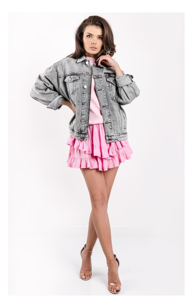 Spódnica Twin Set U&B Z Falbanami Różowa