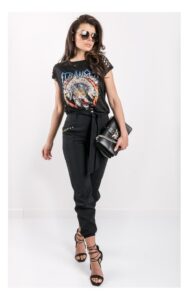 T-shirt Silvian Heach Z Nadrukiem Czarny