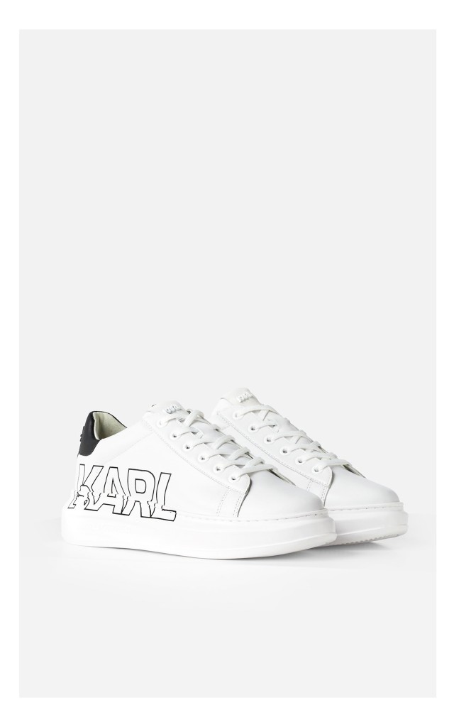 Sneakersy Karl Lagerfeld Kapri Logowane Białe