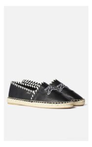 Espadryle Karl Lagerfeld Skórzane Czarne
