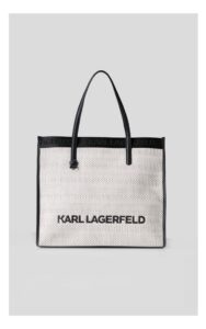 Torebka Karl Lagerfeld Skuare Shopper Biało-Czarna