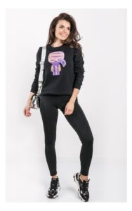 Bluza Karl Lagerfeld Balonowa Ikona Czarna
