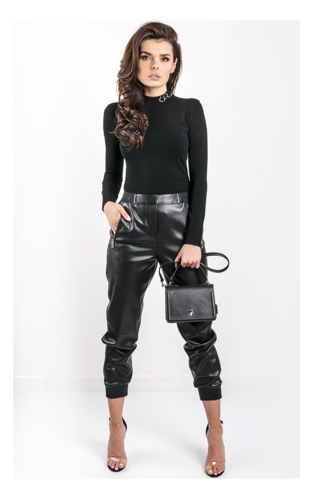 Sweter Karl Lagerfeld Dopasowany Czarny