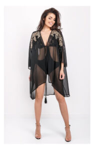 Kimono Twin Set U&B Plażowe Czarne