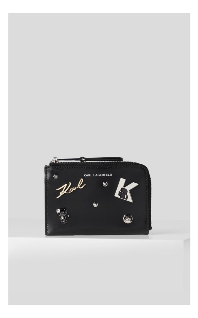 Etui Na Karty Karl Lagerfeld Logo Czarne