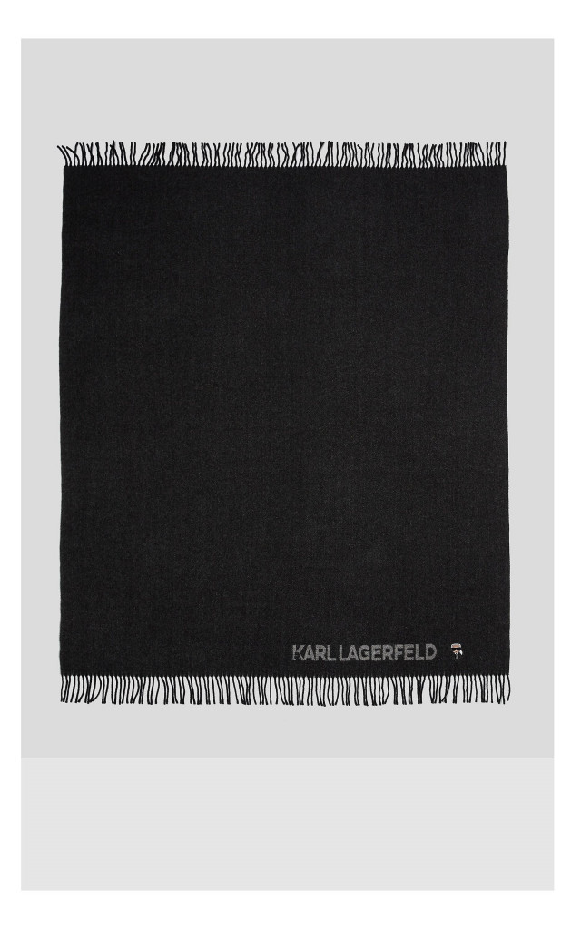 Pled Karl Lagerfeld Logowany Szary