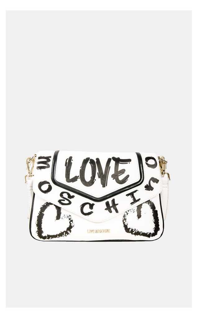 Torebka Love Moschino Crossbody Biało-Czarna