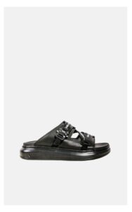 Klapki Karl Lagerfeld Logowane Czarne