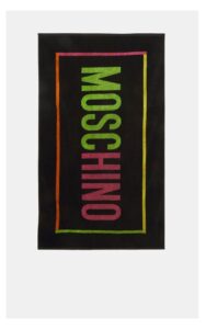 Ręcznik Moschino Swim Logowany Czarny