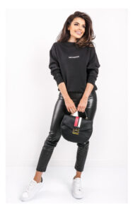 Bluza Karl Lagerfeld Logowana Czarna