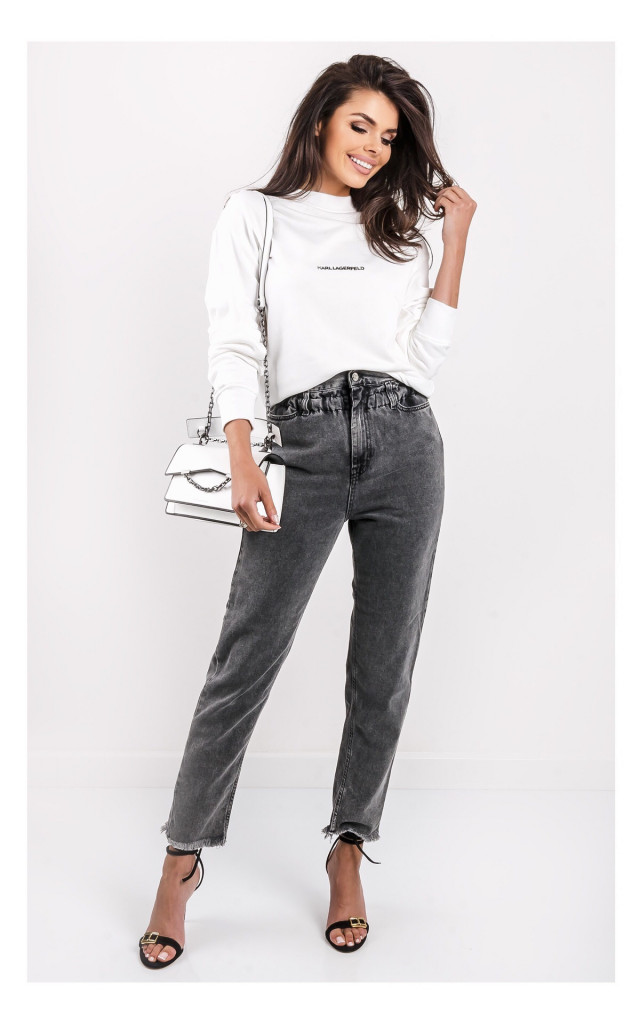 Bluza Karl Lagerfeld Logowana Biała