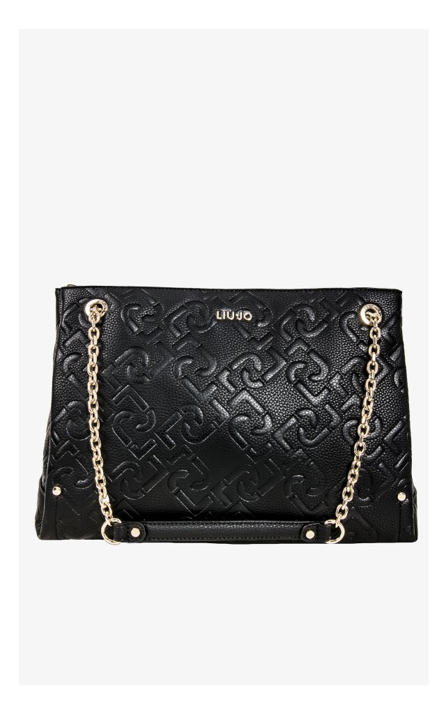 Torebka Liu Jo Shopper Monogram Czarna