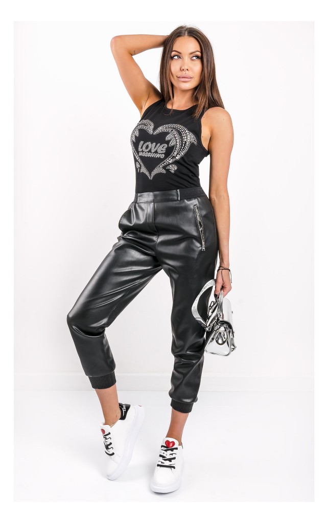 Bokserka Love Moschino Z Dżetami Czarna