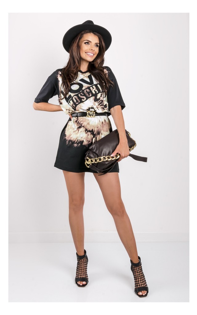Sukienka T-shirtowa Love Moschino Tie Dye