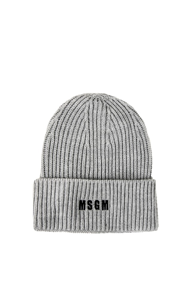 Czapka MSGM Logowana Szara