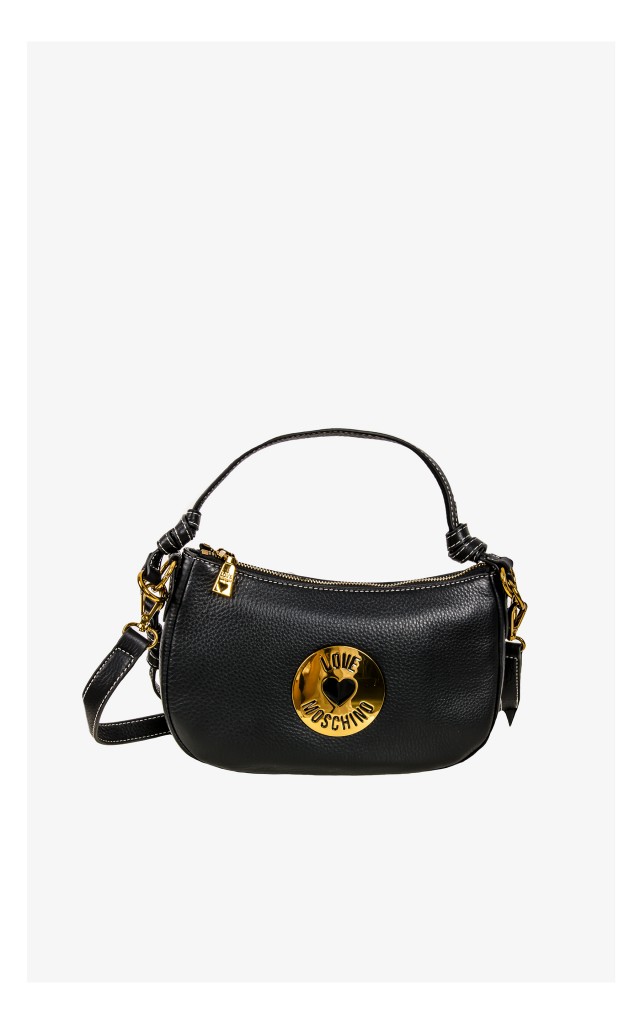 Torebka Love Moschino Skórzana Czarna
