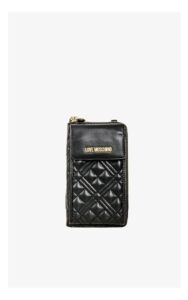 Portfel Na Łańcuszku Love Moschino Pikowany Czarny