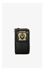 Portfel Na Łańcuszku Love Moschino Logo Czarny