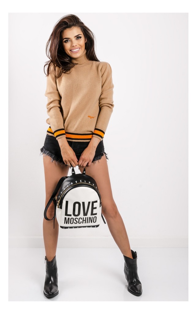 Golf MSGM Dzianinowy Camel