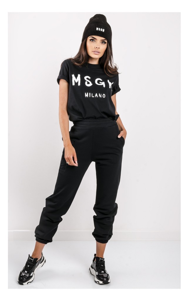 T-shirt MSGM Z Logo Czarny