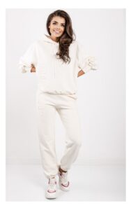 Bluza MSGM Z Kapturem Oversize Kremowa