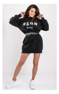 Sukienka MSGM Dresowa Czarna