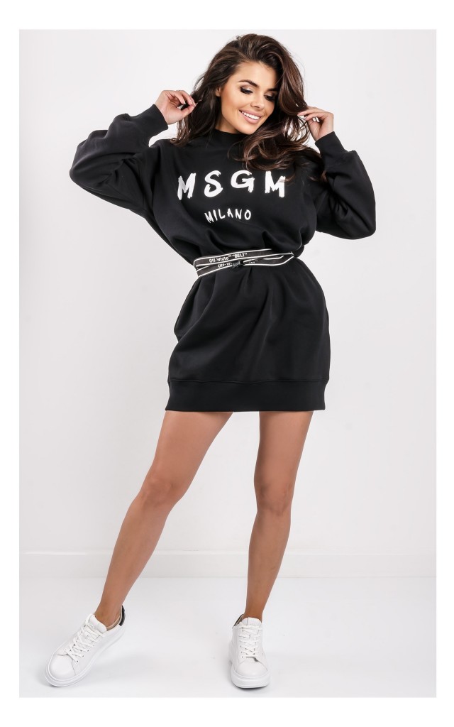 Sukienka MSGM Dresowa Czarna
