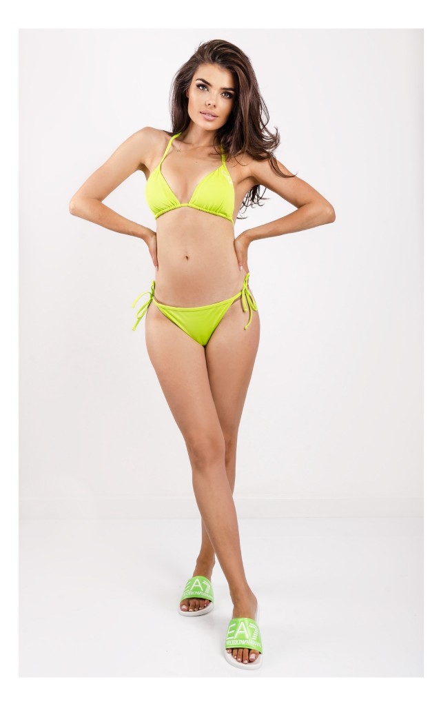 Strój Kąpielowy EA7 Bikini Limonkowy