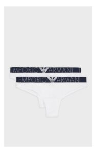 Majtki Emporio Armani Brazilian 2Pak Białe