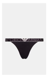 Stringi Emporio Armani Logowane Czarne