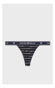 Stringi Emporio Armani Logomania Granatowe