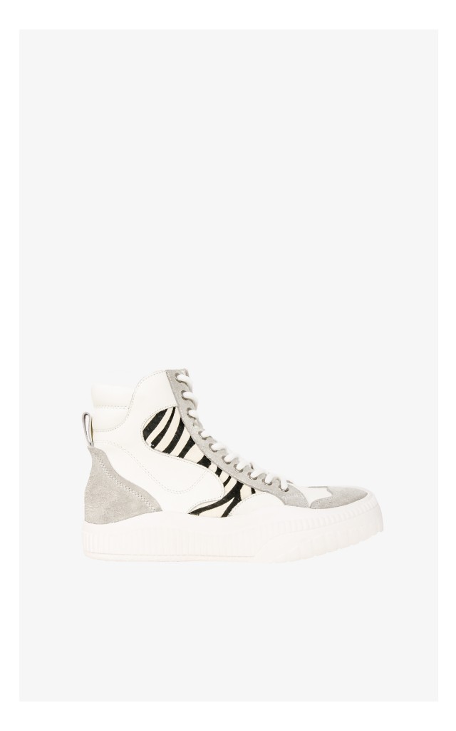 Sneakersy Twin Set Za Kostkę Biało-Szare