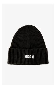 Czapka MSGM Logowana Czarna