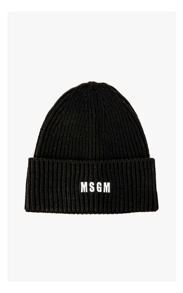 Czapka MSGM Logowana Czarna