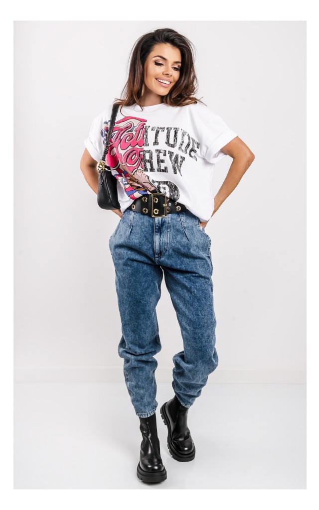 T-shirt Twin Set Actitude Oversize Biały