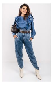 Bluzka Twin Set Actitude Jeansowa Niebieska