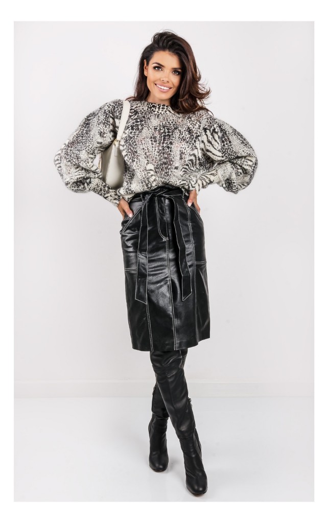 Sweter Twin Set Z Bufiastym Rękawem