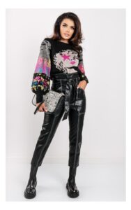 Sweter Twin Set Actitude Z Żakardowym Wzorem