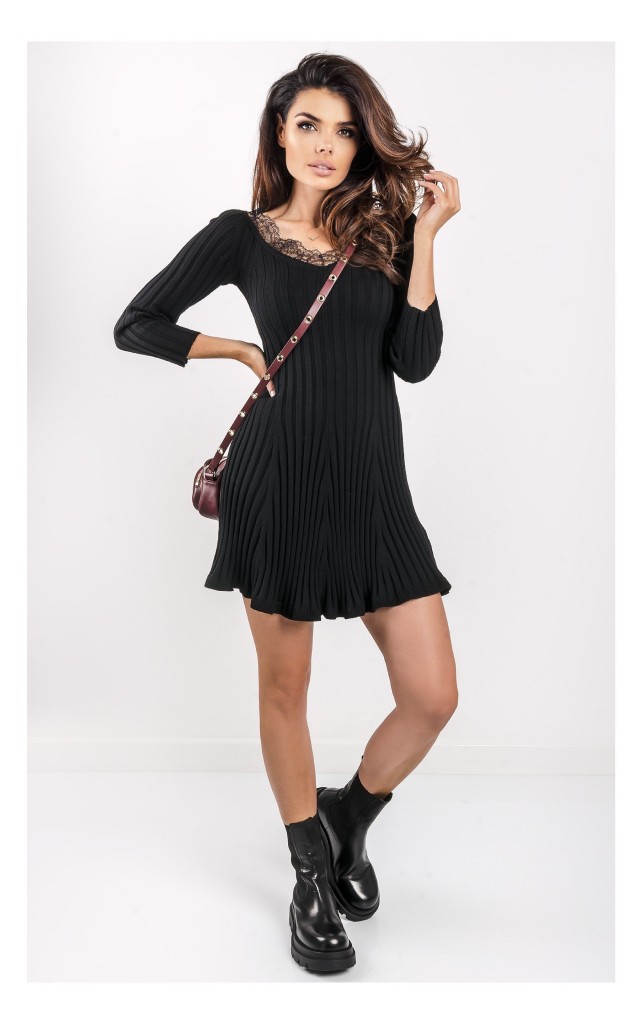 Sukienka Red Valentino Dzianinowa Czarna