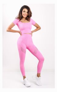 Legginsy Guess Gym Różowe