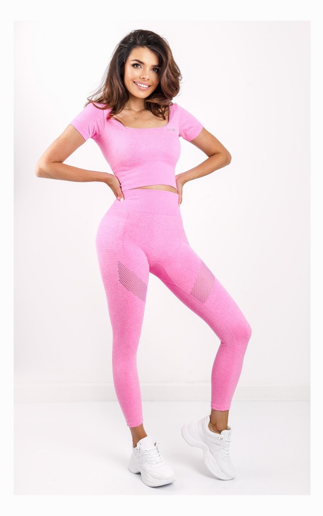 Legginsy Guess Gym Różowe